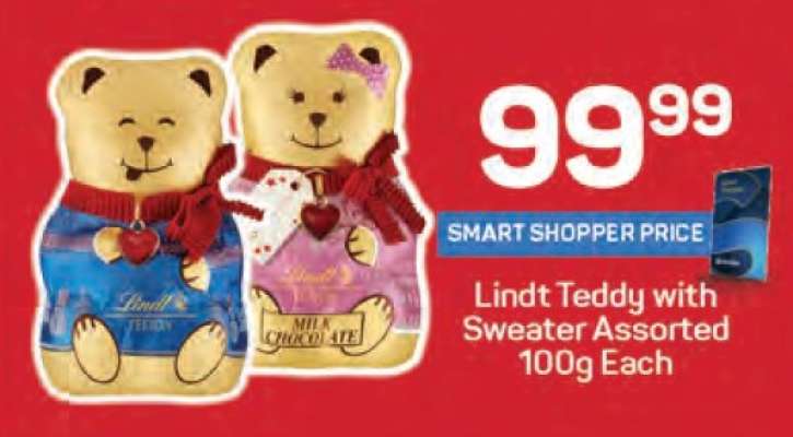 Lindt Teddy with Sweater Assorted