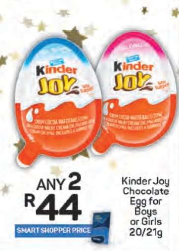 Kinder Joy Chocolate Egg for Boys or Girls