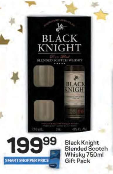 Black Knight Blended Scotch Whisky 750ml Gift Pack