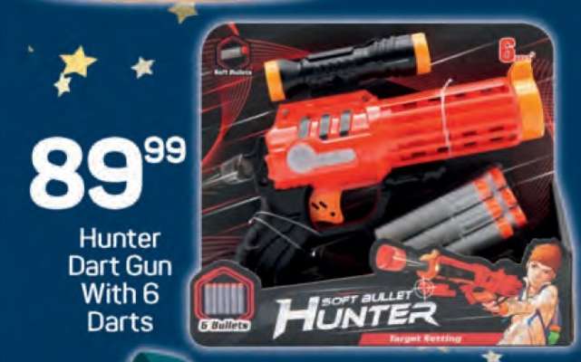 Hunter Dart Gun With 6 Darts