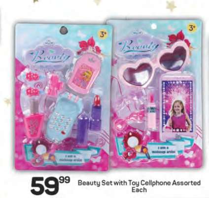 Beauty Set with Toy Cellphone Assorted