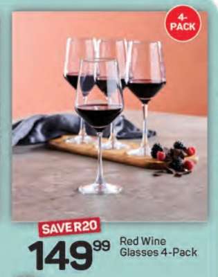 Red Wine Glasses 4-Pack