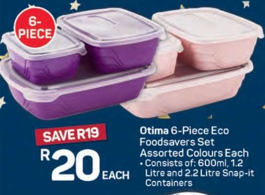 Otima 6-Piece Eco Foodsavers Set