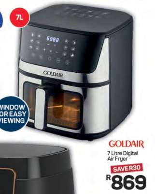 Goldair 7 Litre Digital Air Fryer