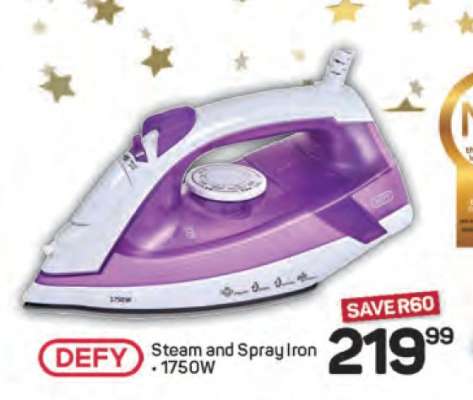 DEFY Steam and Spray Iron