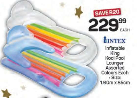 Intex Inflatable King Kool Pool Lounger