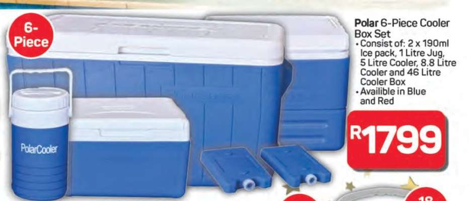Polar 6-Piece Cooler Box Set