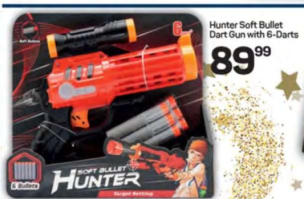 Hunter Soft Bullet Dart Gun with 6-Darts