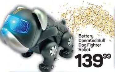 Battery Operated Bull Dog Fighter Robot