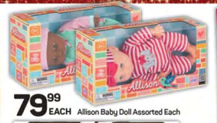 Allison Baby Doll Assorted Each