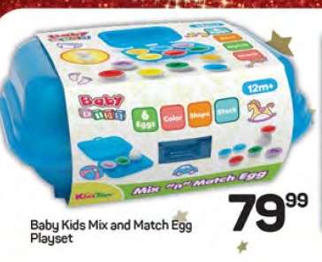 Baby Kids Mix and Match Egg Playset