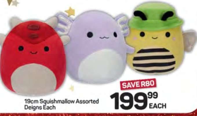 19cm Squishmallow Assorted Designs