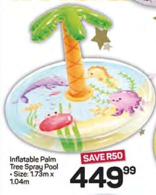 Inflatable Palm Tree Spray Pool