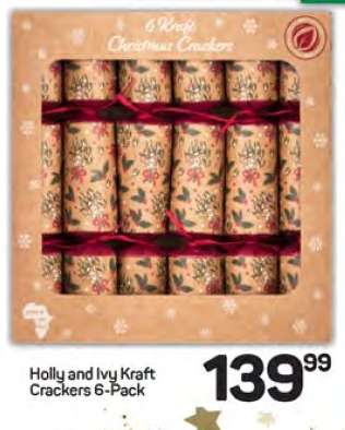 Holly and Ivy Kraft Crackers 6-Pack