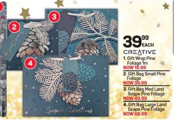 Gift Wrap Pine Foliage 1m