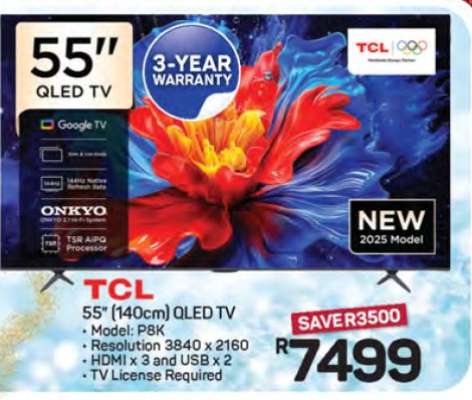 TCL 55'' QLED TV
