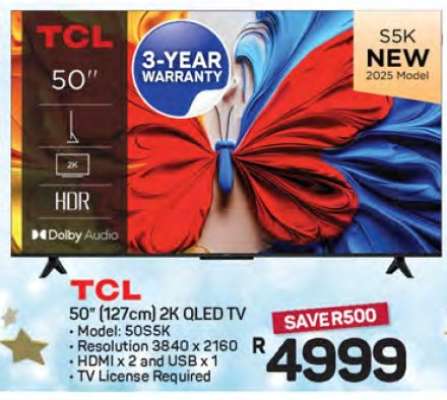 TCL 50'' 2K QLED TV