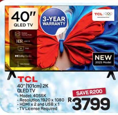 TCL 40" QLED TV