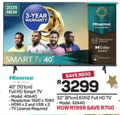 Hisense 40" Full HD Smart TV