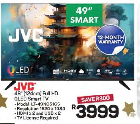 JVC 49'' Full HD QLED Smart TV