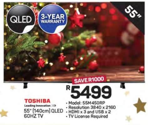 Toshiba 55" QLED TV