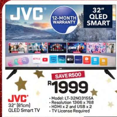 JVC 32" QLED Smart TV