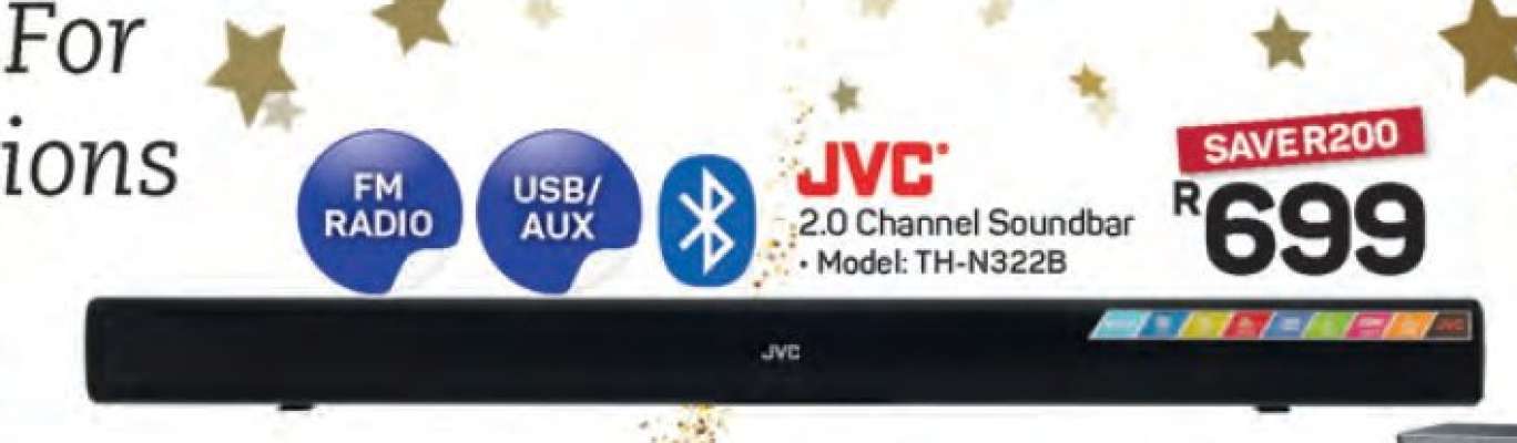 JVC 2.0 Channel Soundbar