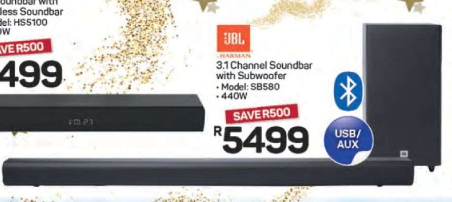 JBL 3.1 Channel Soundbar with Subwoofer