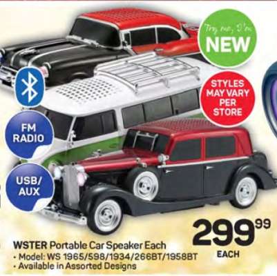 WSTER Portable Car Speaker