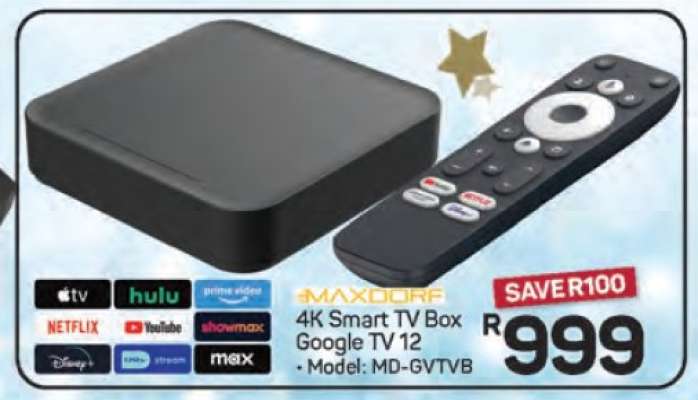 MAXDORF 4K Smart TV Box Google TV 12