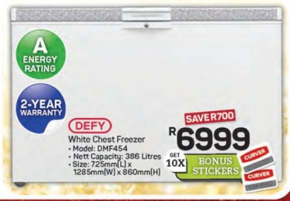 Defy White Chest Freezer