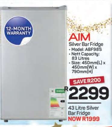 AIM Silver Bar Fridge