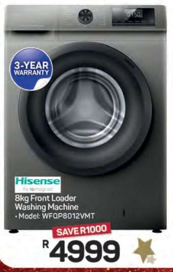 Hisense 8Kg Front Loader Washing Machine