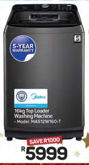 16kg Top Loader Washing Machine