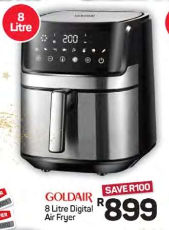 Goldair 8 Litre Digital Air Fryer