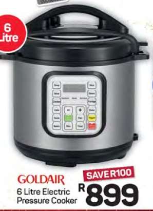 GOLDAIR 6 Litre Electric Pressure Cooker