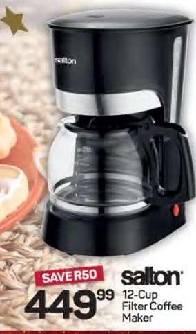 Salton 12-Cup Filter Coffee Maker
