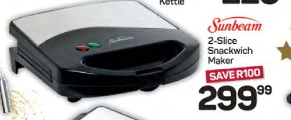 Sunbeam 2-Slice Snackwich Maker