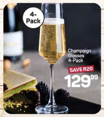 Champaign Glasses 4-Pack