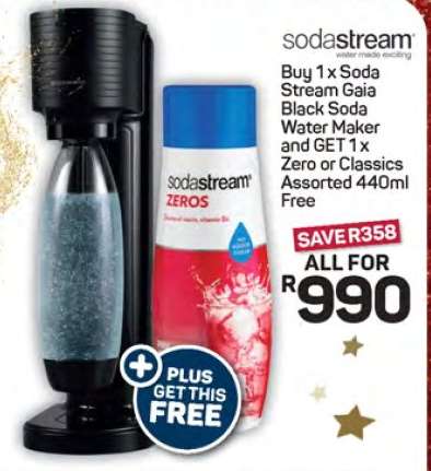 SodaStream Gaia Black Soda Water Maker