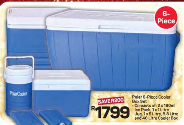 Polar 6-Piece Cooler Box Set