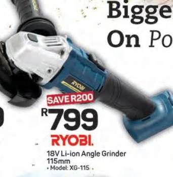 RYOBI 18V Li-ion Angle Grinder