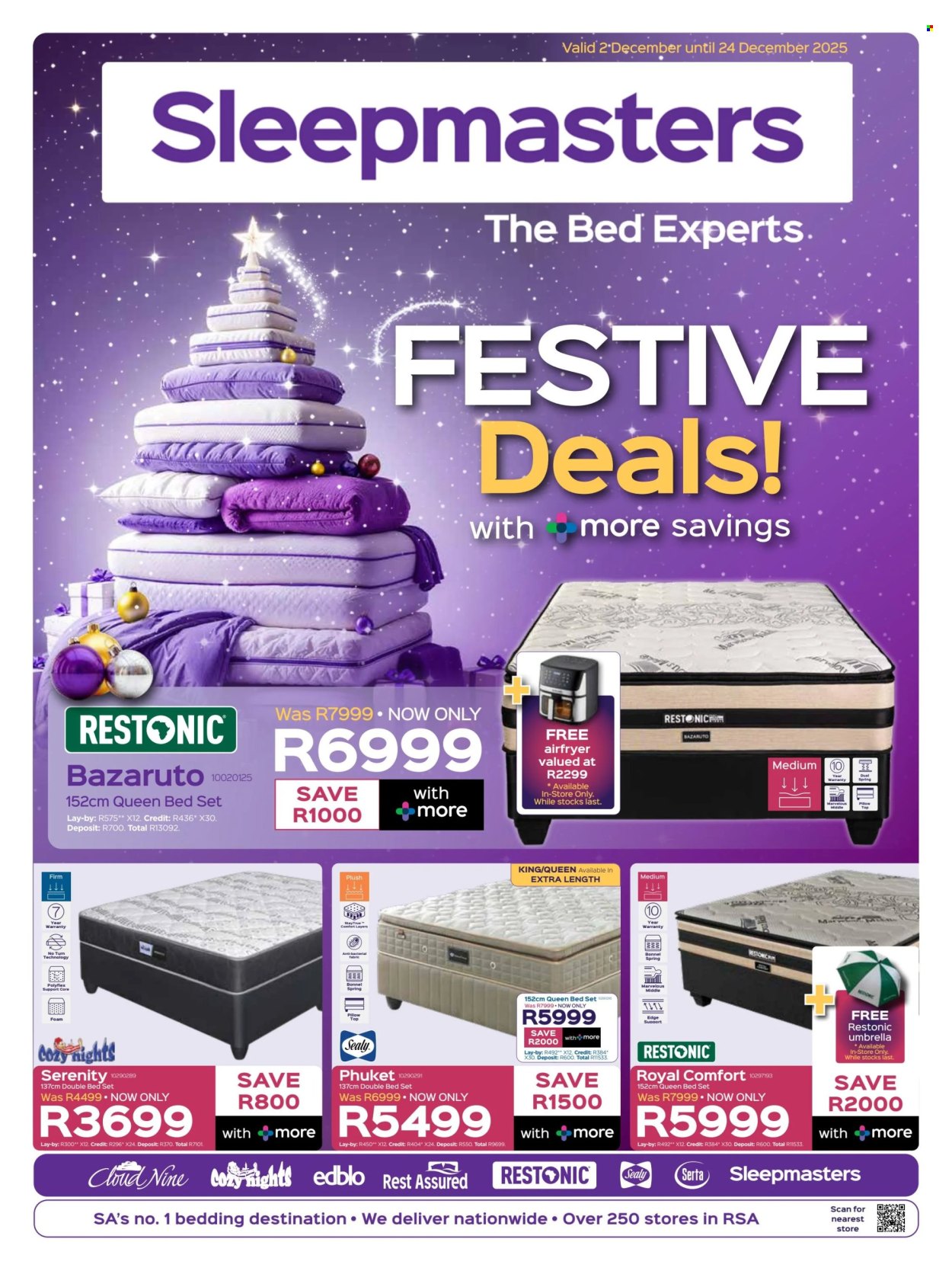 Sleepmasters specials - 02/12/2025 - 24/12/2025. Page 1