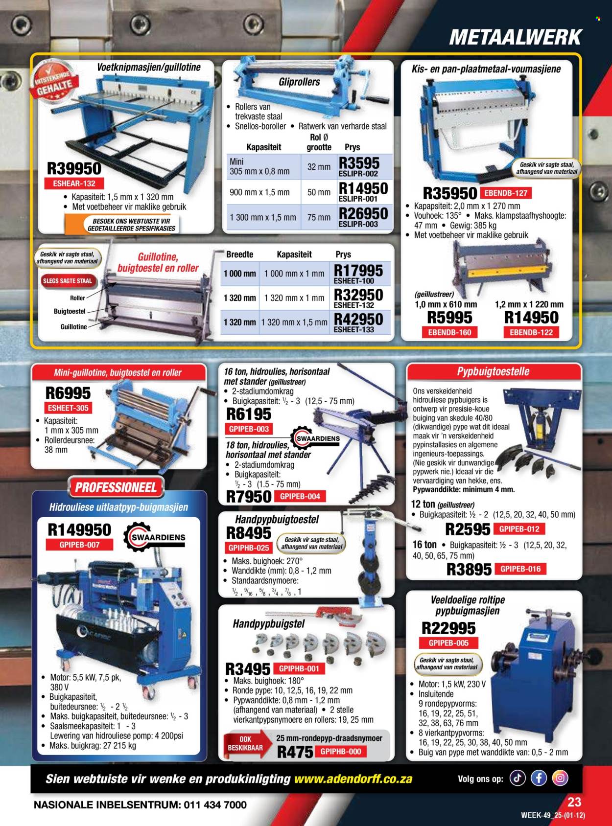 Adendorff Machinery Mart specials - 01/12/2025 - 31/12/2025. Page 25
