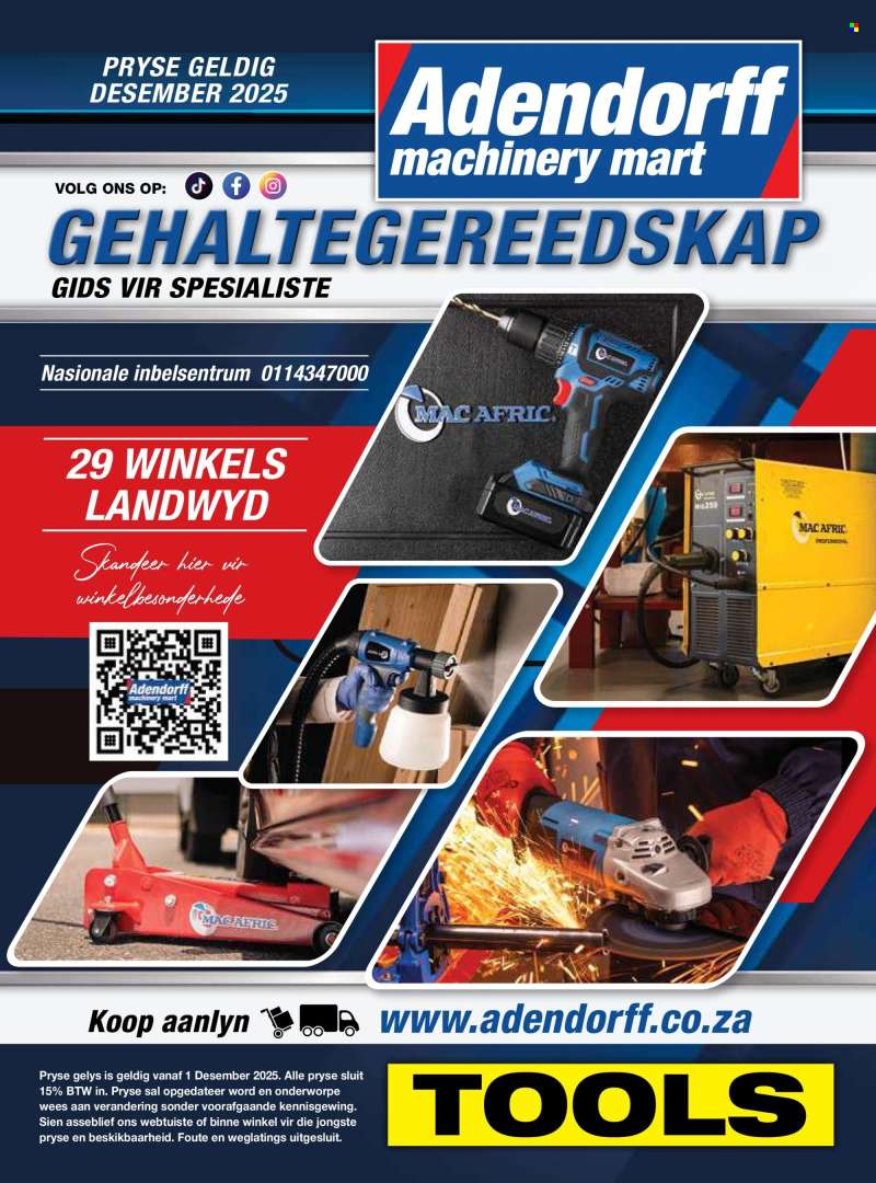 Adendorff Machinery Mart catalogue  - 01/12/2025 - 31/12/2025.
