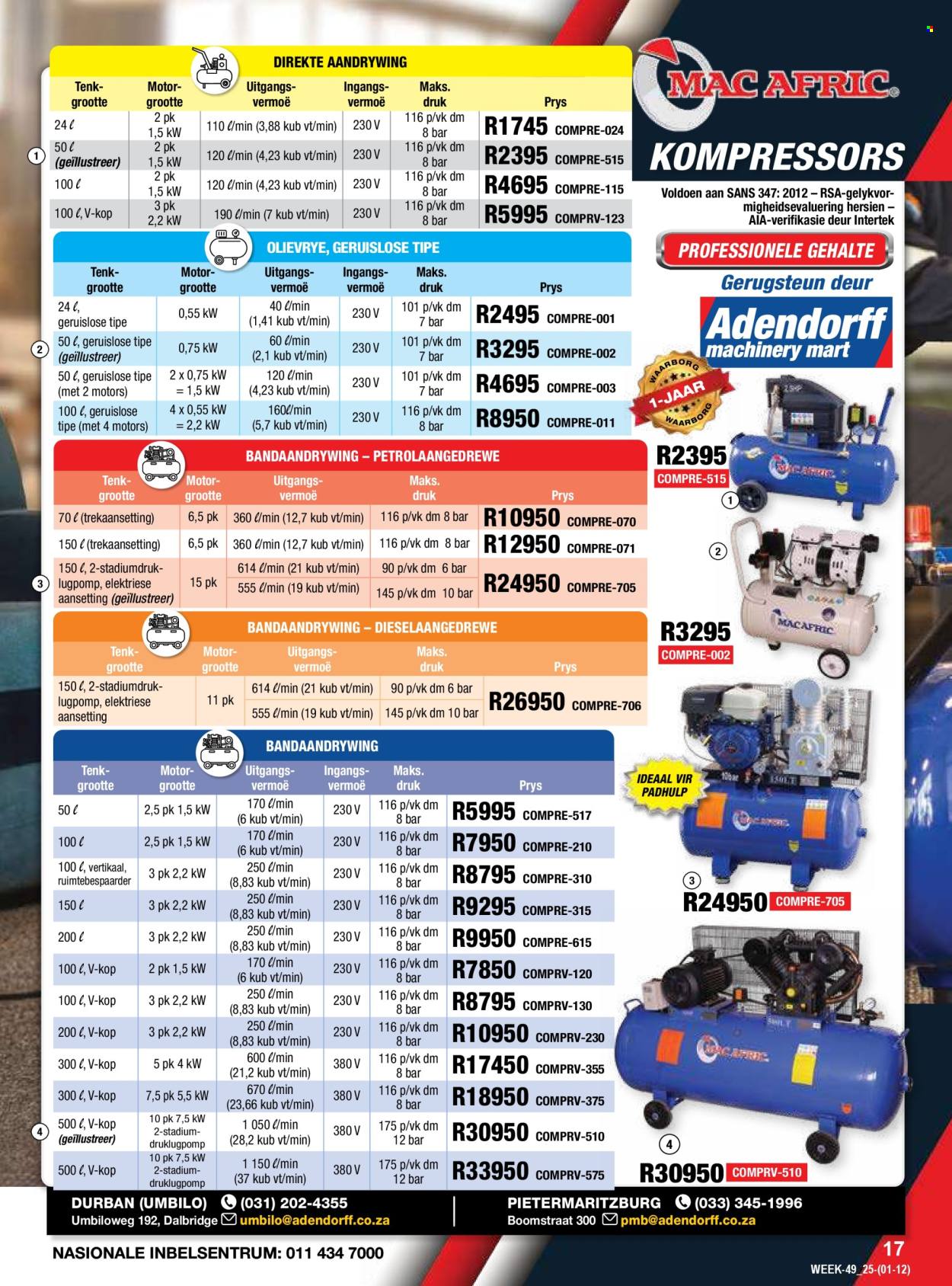 Adendorff Machinery Mart specials - 01/12/2025 - 31/12/2025. Page 19