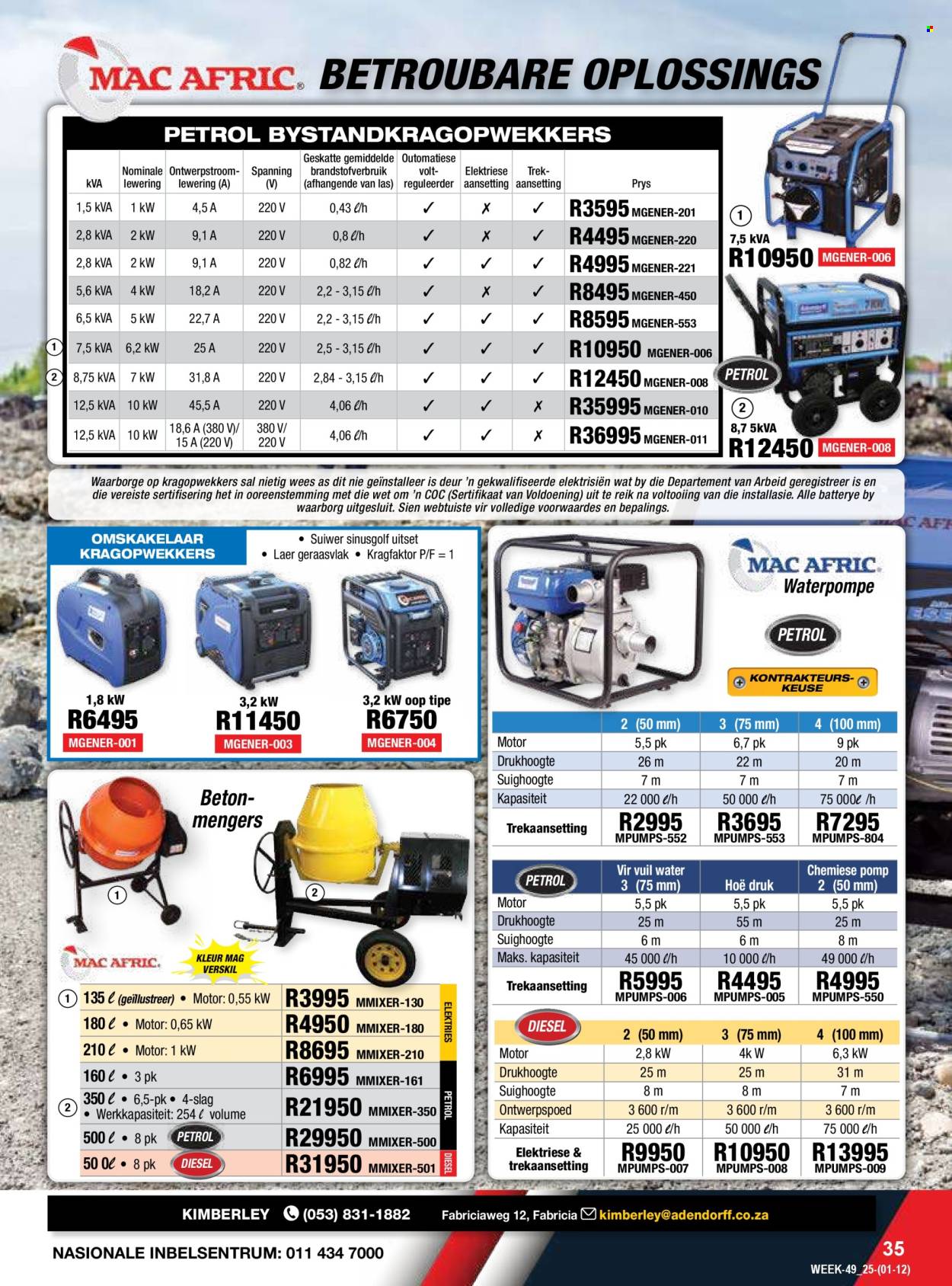 Adendorff Machinery Mart specials - 01/12/2025 - 31/12/2025. Page 37
