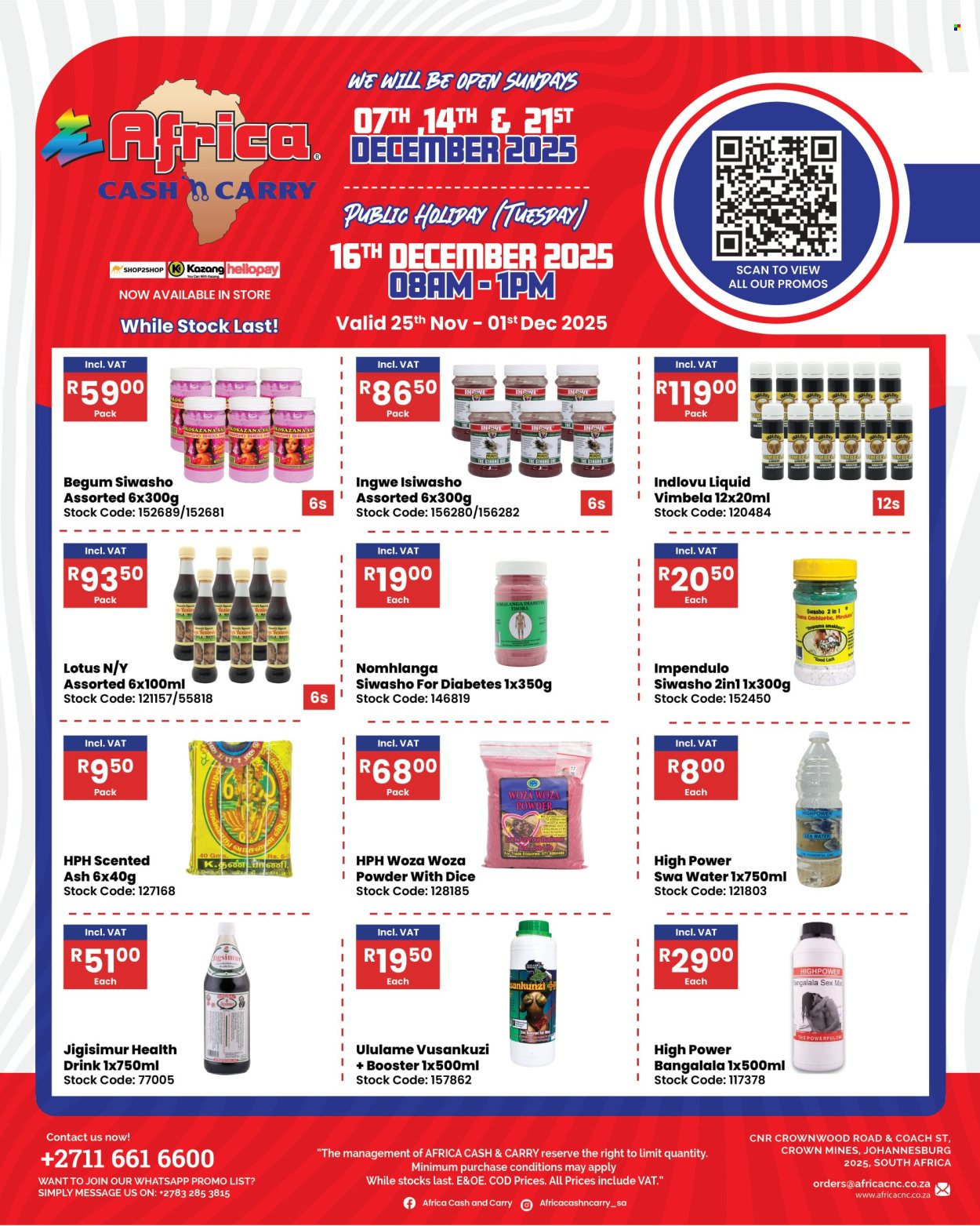 Africa Cash & Carry specials - 02/12/2025 - 08/12/2025. Page 1