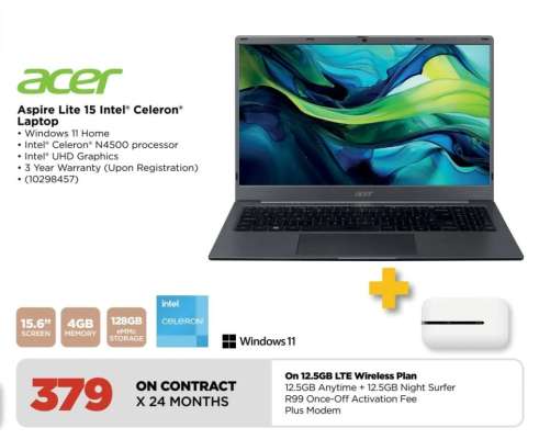 Acer Aspire Lite 15 Intel Celeron Laptop