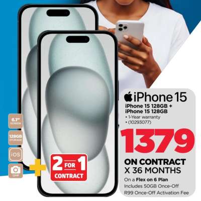 iPhone 15 128GB + iPhone 15 128GB
